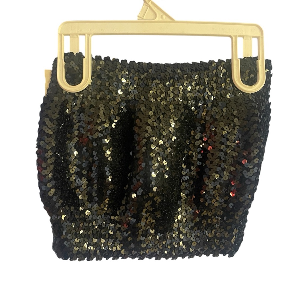 Vintage 80’s sequin black tube top